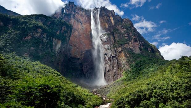 mountain waterfall